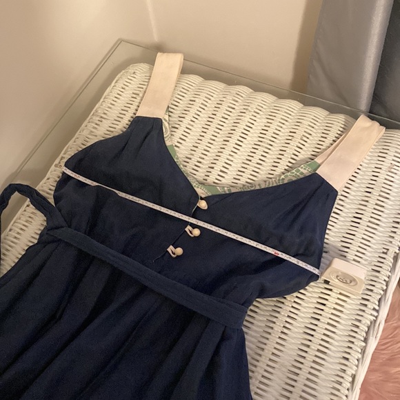 Blue summer dress 👗 size S. cozy! Cool and light weight. - Picture 9 of 12